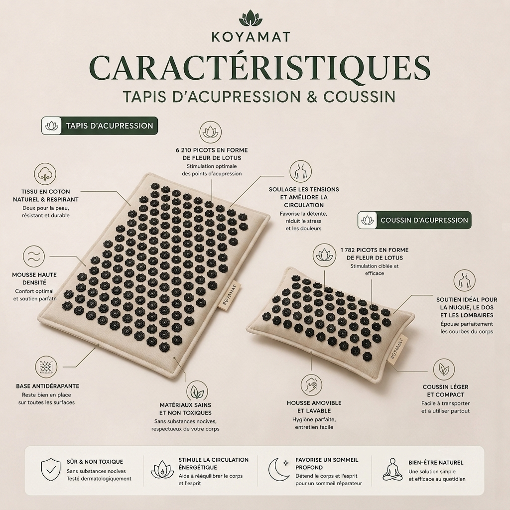 Tapis d'acupuncture Premium